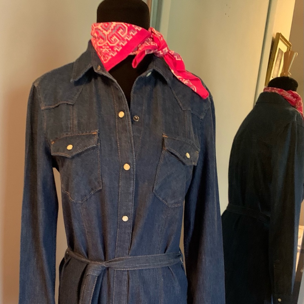 Gap 1969 long sleeve western style shirt dress